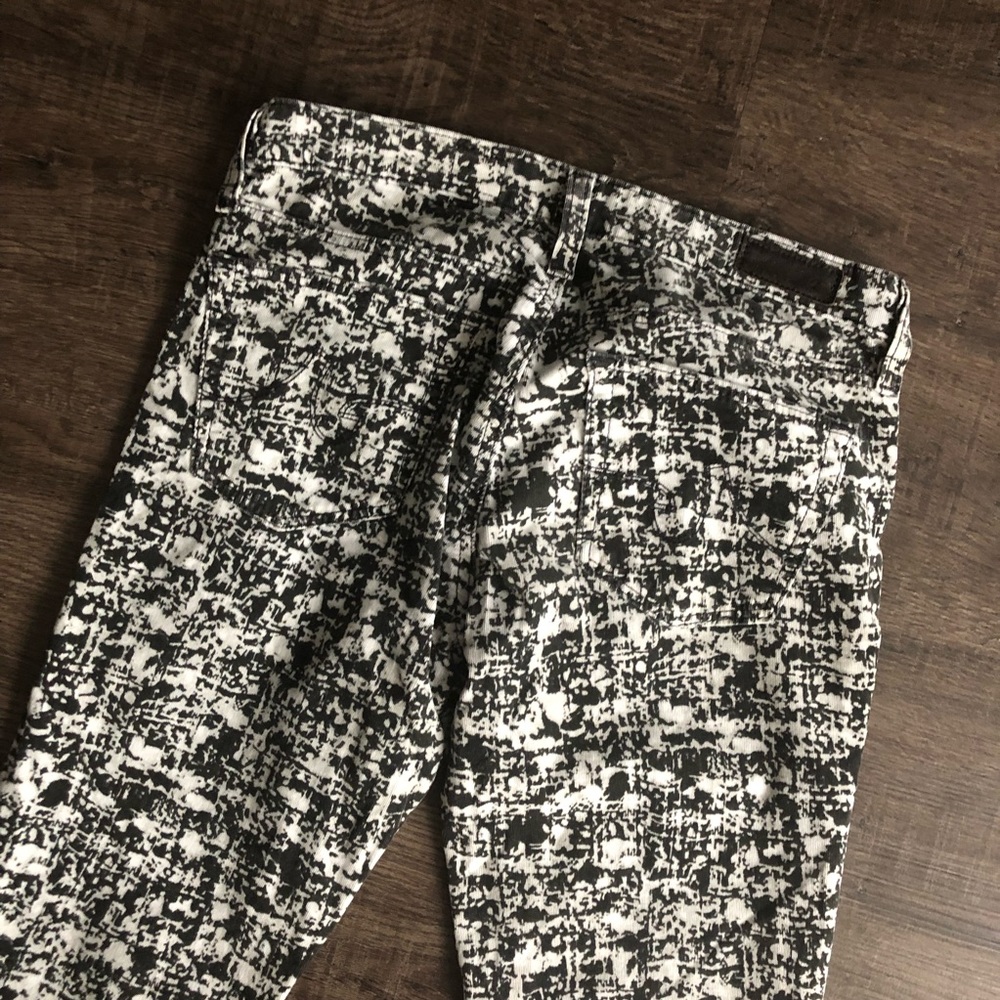 🌟 AG The Legging Super Skinny Cord Wht/Blk - Picture 6 of 6